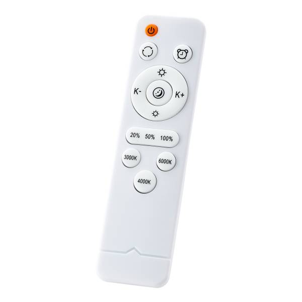 LED-plafondlamp Slimline polyacryl/deels massief rubberboomhout - 1-lichts