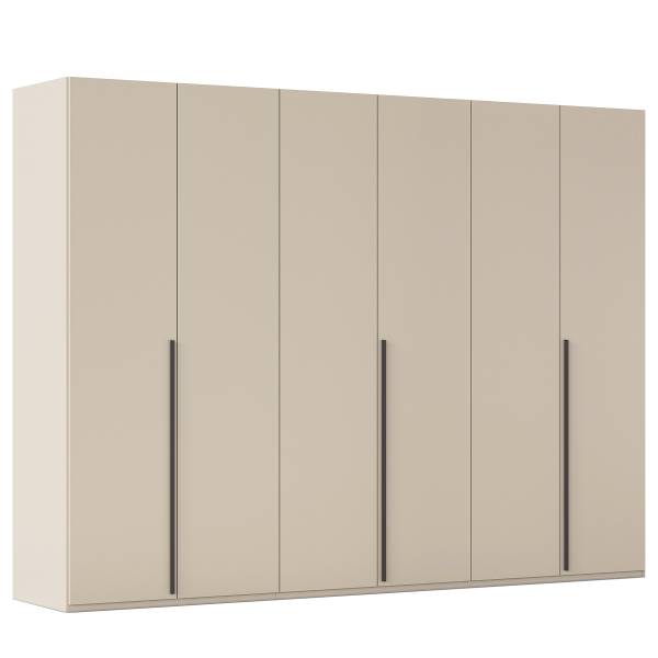 Drehtürenschrank Montclar - Griff Grau Kaschmir - Breite: 301 cm - Premium