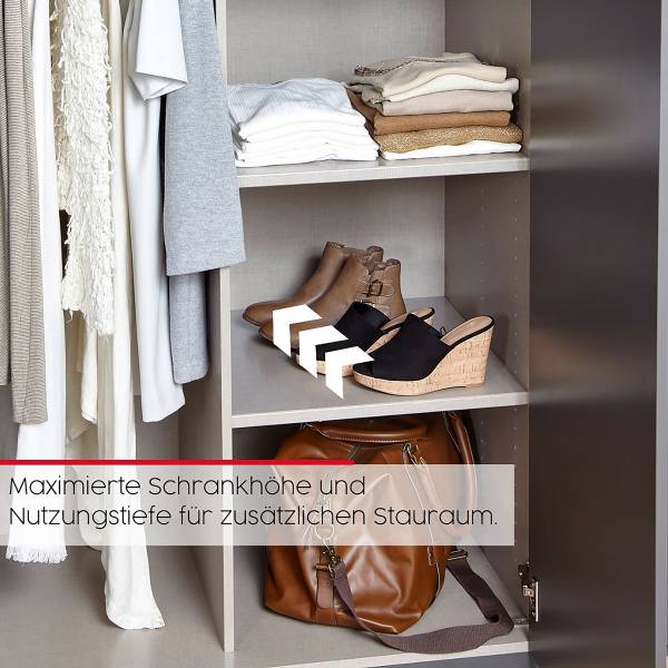 Drehtürenschrank Montclar - Griff Grau Kaschmir - Breite: 301 cm - Premium