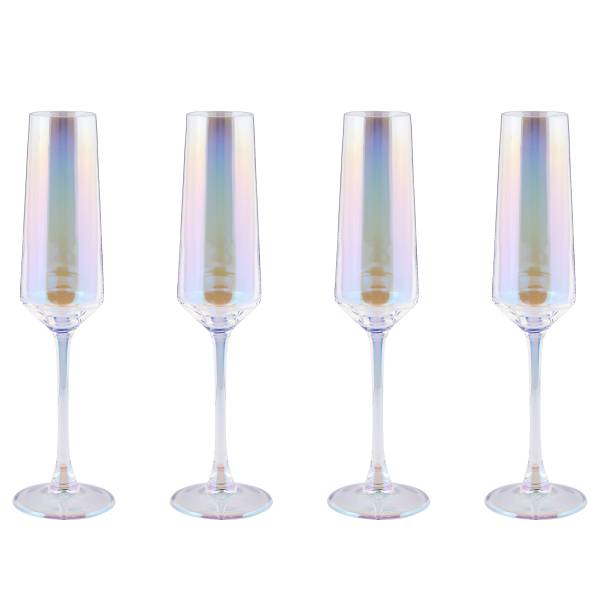 Set di 6 bicchieri da spumante PEARL Vetro - Trasparente