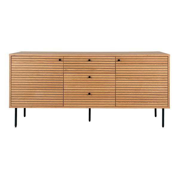 Madia Sindkher Beige - Marrone - Quercia - Acciaio - 150 x 74 x 40 cm