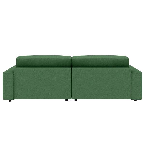 Canapé d’angle convertible MAZING Tissu Luara: Vert foncé