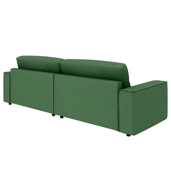 Canapé d’angle convertible MAZING Tissu Luara: Vert foncé