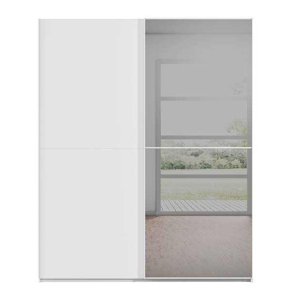 Schwebetürenschrank Lagaro Alpinweiß - Breite: 162 cm - Classic - Weiß