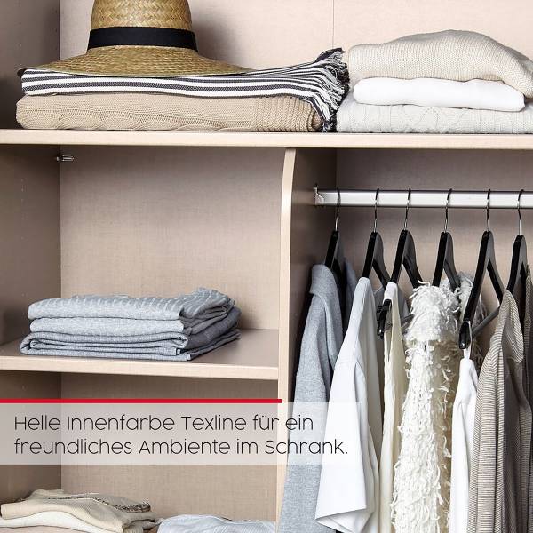 Schwebetürenschrank Lagaro Alpinweiß - Breite: 162 cm - Classic - Weiß