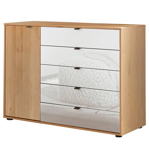 Commode Cardiff avec 1 porte Blanc - Aulne
