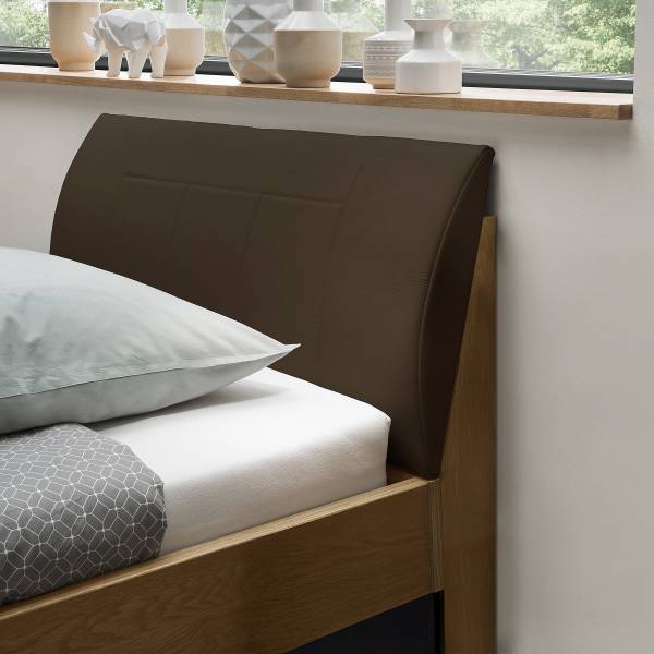 Struttura letto Cardiff con testiera Moca - Ontano - 90 x 190cm