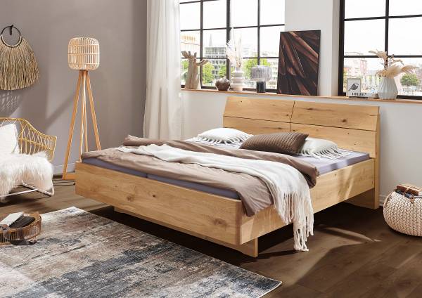 Struttura letto Cardiff testiera legno Quercia - 200 x 200cm