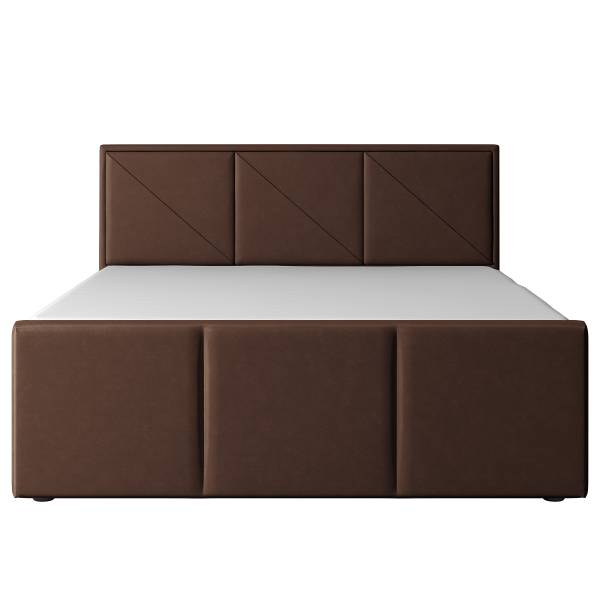 Boxspringbett Rodero Samt Krysia: Braun - 100 x 200cm - H2