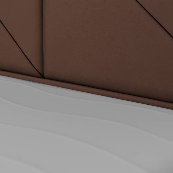 Boxspringbett Rodero Samt Krysia: Braun - 100 x 200cm - H2