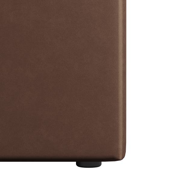 Boxspringbett Rodero Samt Krysia: Braun - 100 x 200cm - H2