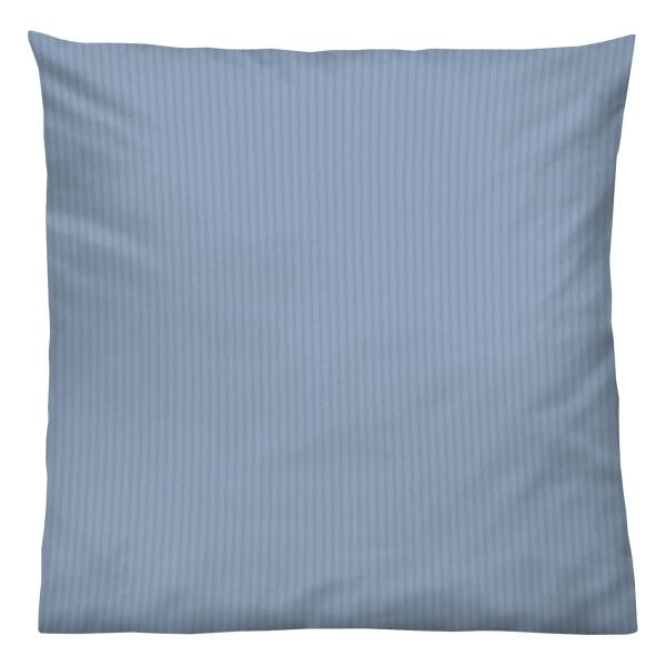 Renforcé Bettwäsche Aviano Baumwolle - Blau - 155 x 220 cm + Kissen 80 x 80 cm