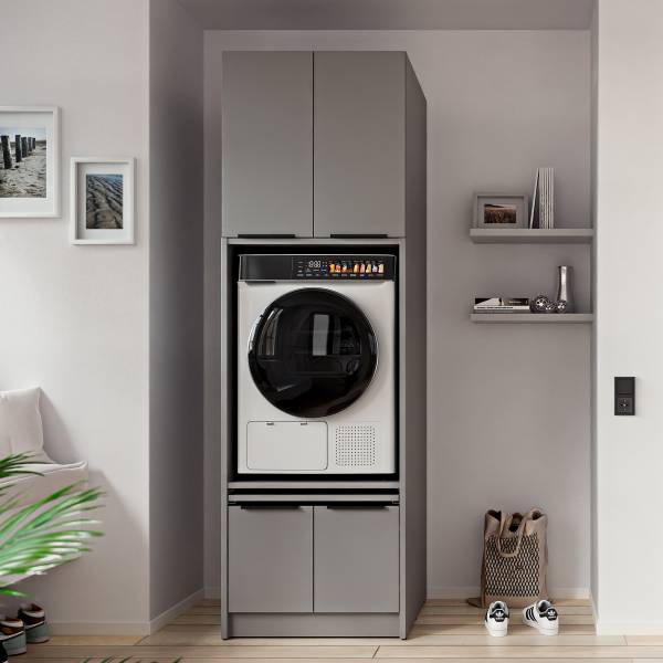 Set voor wasruimte SOCAMA A mat grijs