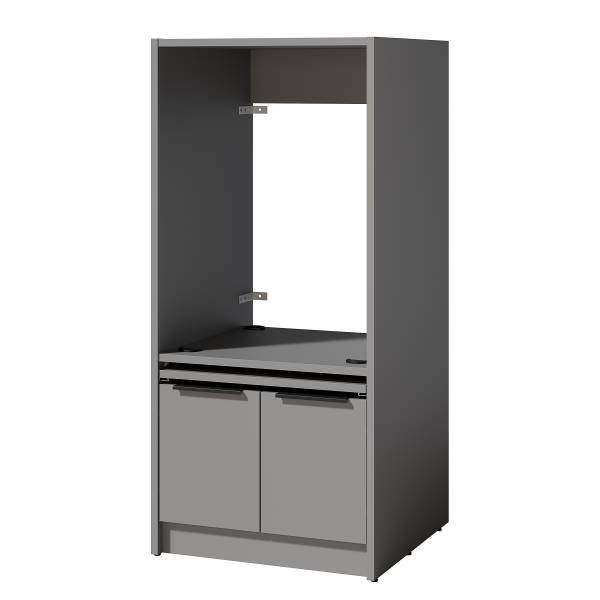 Mobile per lavatrice SOCAMA B Grigio opaco - Altezza: 150 cm