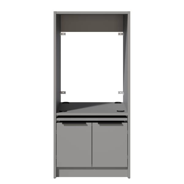 Mobile per lavatrice SOCAMA B Grigio opaco - Altezza: 150 cm