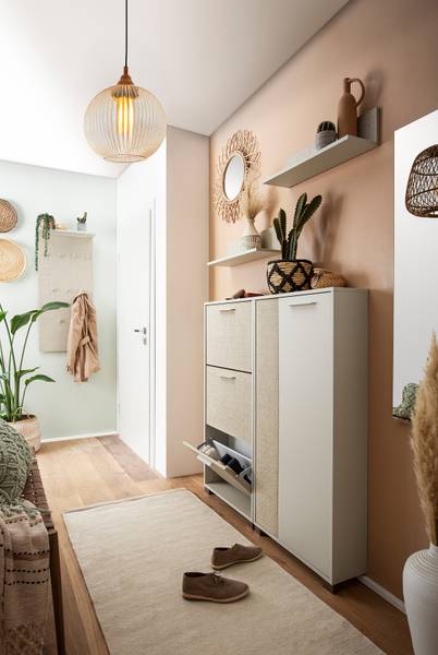 Pannello appendiabiti Edno Canasta / Beige crema