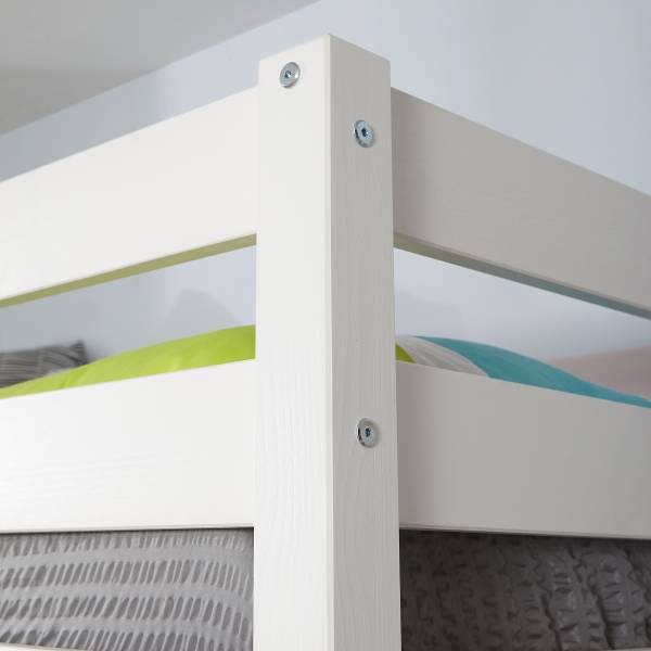 Houten hoogslaper Felix wit grenenhout