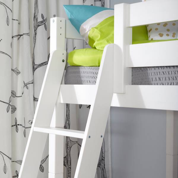 Houten hoogslaper Felix wit grenenhout