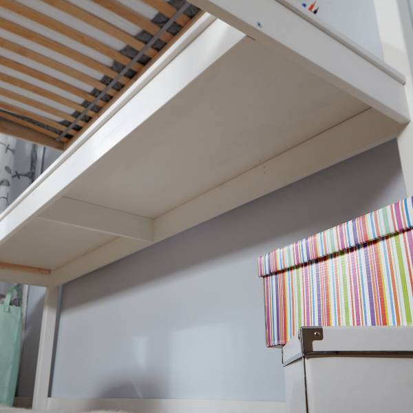 Houten hoogslaper Felix wit grenenhout