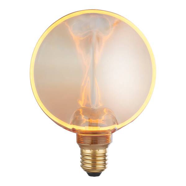 Lampadina a LED Decorative Lamp Vetro colorato - Beige - Diametro: 13 cm