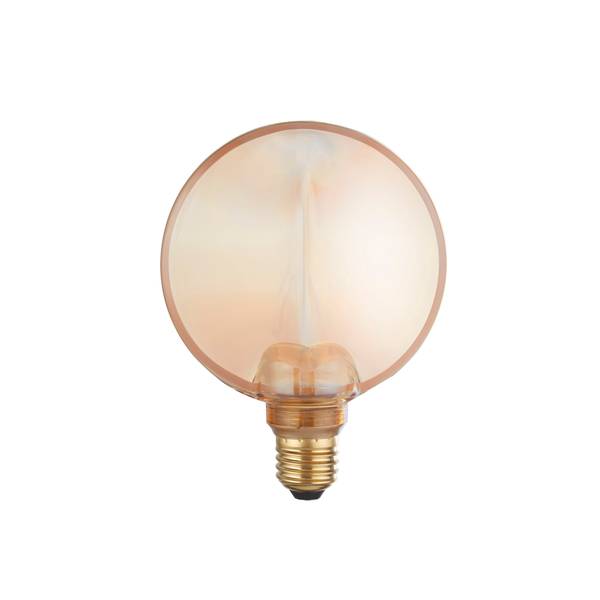 Lampadina a LED Decorative Lamp Vetro colorato - Beige - Diametro: 13 cm