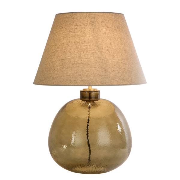 Lampada da tavolo Zenith Vetro colorato / Lino - Verde - 1 punto luce