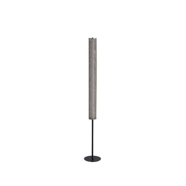 Lampada da terra LED Thread Acciaio - Nero / Sabbia - 1 punto luce