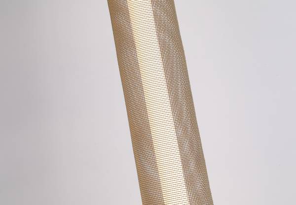 Lampada da terra LED Thread Acciaio - Nero / Sabbia - 1 punto luce