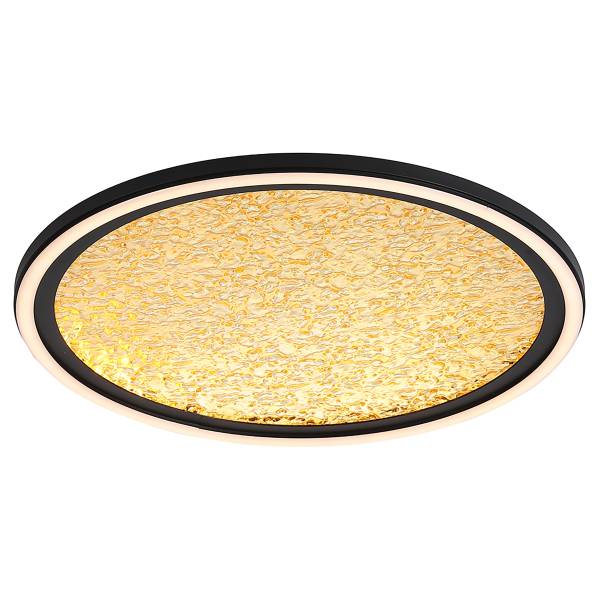 Lampada da soffitto LED Luna Acciaio / Vetro acrilico - Oro - 1 punti luce