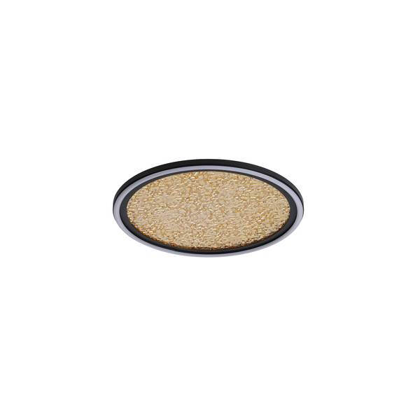 Lampada da soffitto LED Luna Acciaio / Vetro acrilico - Oro - 1 punti luce
