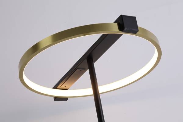 Lampada da terra Aerial Acciaio - Oro / Nero - 1 punti luce
