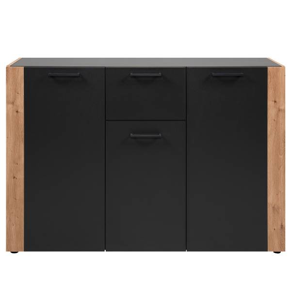 Madia Shosky Effetto rovere Artisan / Antracite - Larghezza: 126 cm