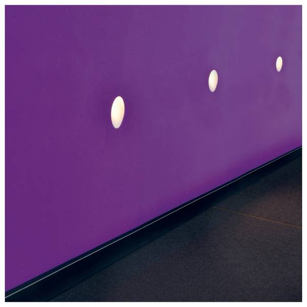 LED-Einbauleuchte Zenith Typ B Gips / Aluminium - 1-flammig