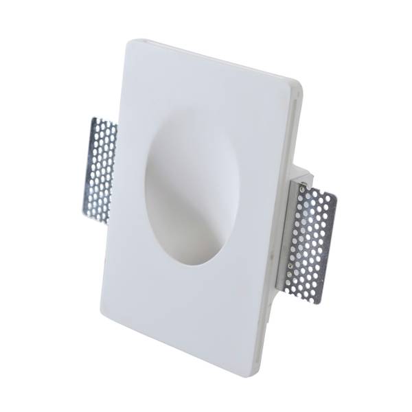 LED-Einbauleuchte Zenith Typ B Gips / Aluminium - 1-flammig