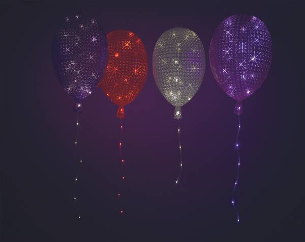 LED-Stehleuchte Orbit ABS - 1-flammig - Weiß