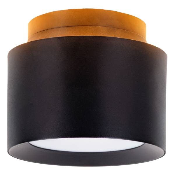 LED-Deckenleuchte Trimes ABS - 1-flammig - Schwarz - Durchmesser: 12 cm