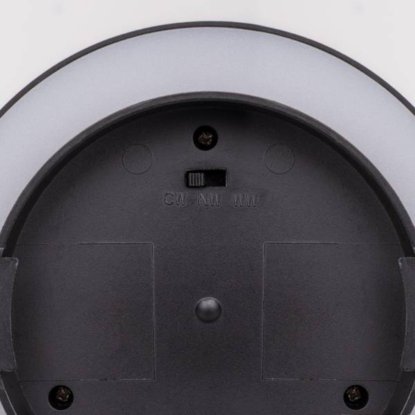 LED-Deckenleuchte Trimes ABS - 1-flammig - Schwarz - Durchmesser: 12 cm