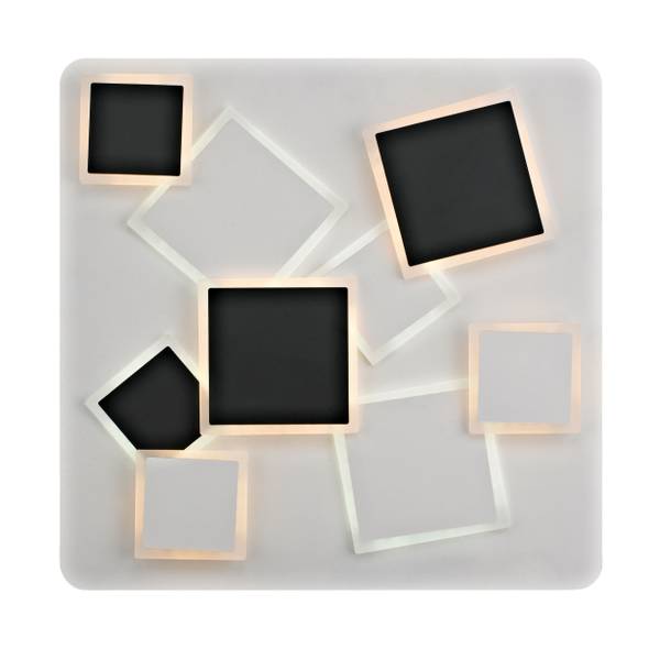 LED-Deckenleuchte Vincent Polyester PVC / Eisen - 1-flammig