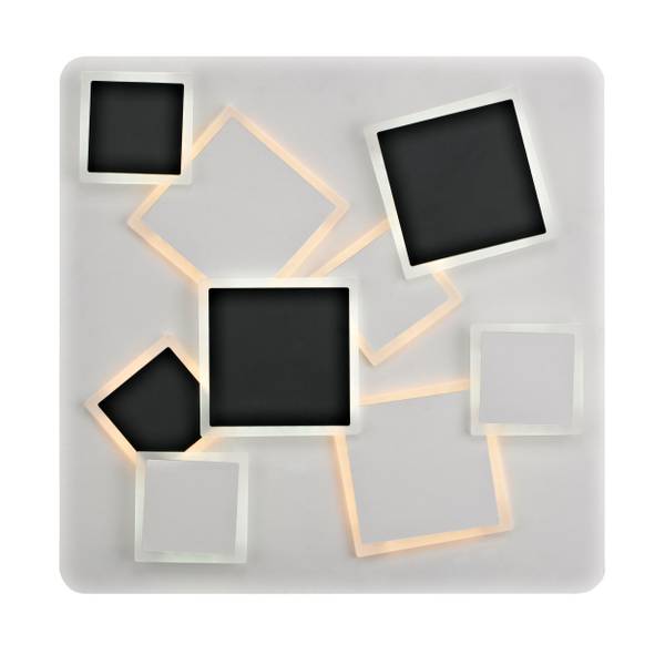 LED-Deckenleuchte Vincent Polyester PVC / Eisen - 1-flammig