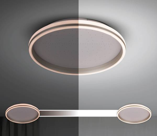 LED-Deckenleuchte Meteor Acrylglas / Aluminium - 1-flammig