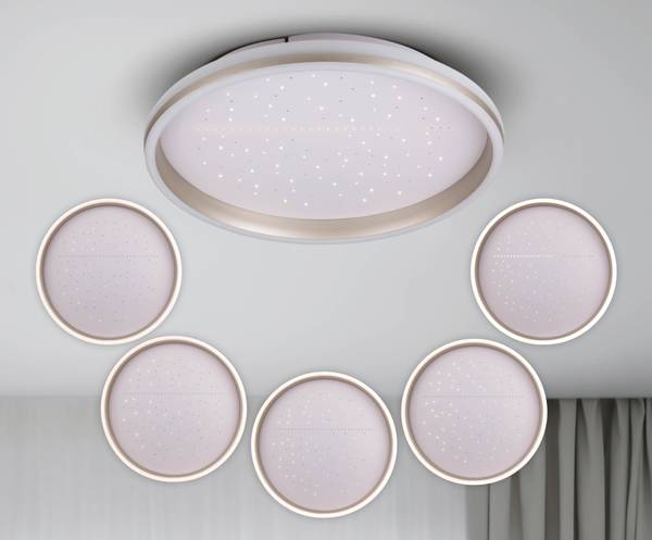 LED-Deckenleuchte Meteor Acrylglas / Aluminium - 1-flammig