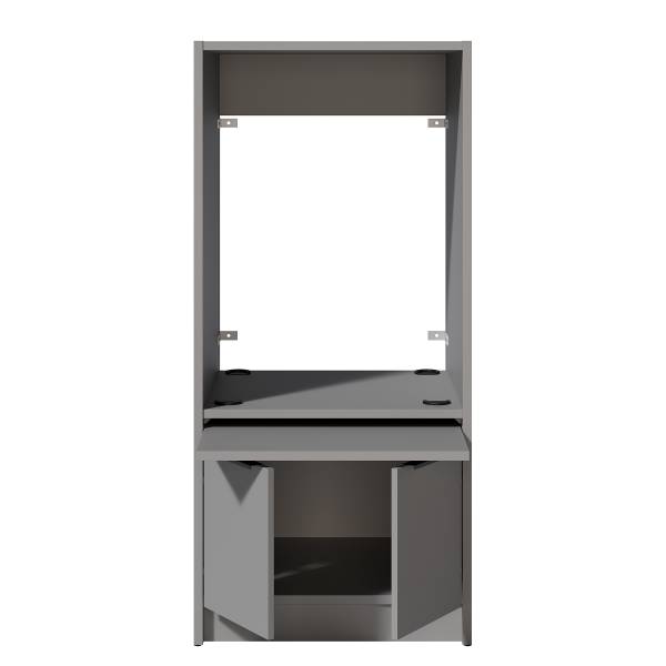 Mobile per lavatrice SOCAMA E Grigio opaco - Altezza: 150 cm