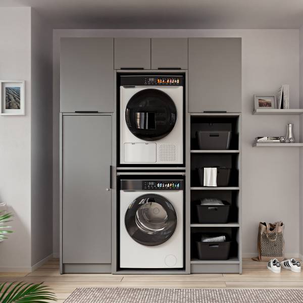 Set de buanderie SOCAMA K Gris mat