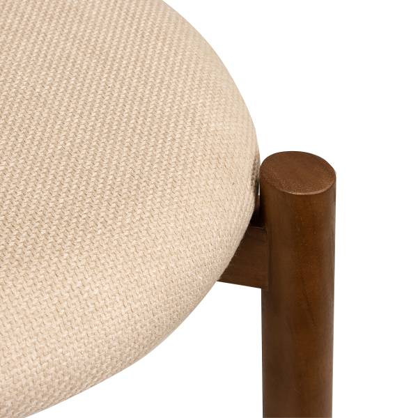 Esszimmerstuhl TARO 2er-Set Beige / Braun