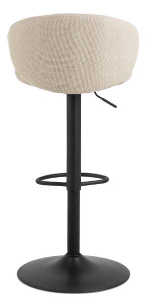 Barhocker Bacavi 2er-Set Beige - Flachgewebe - Stahl - 46 x 107 x 38 cm