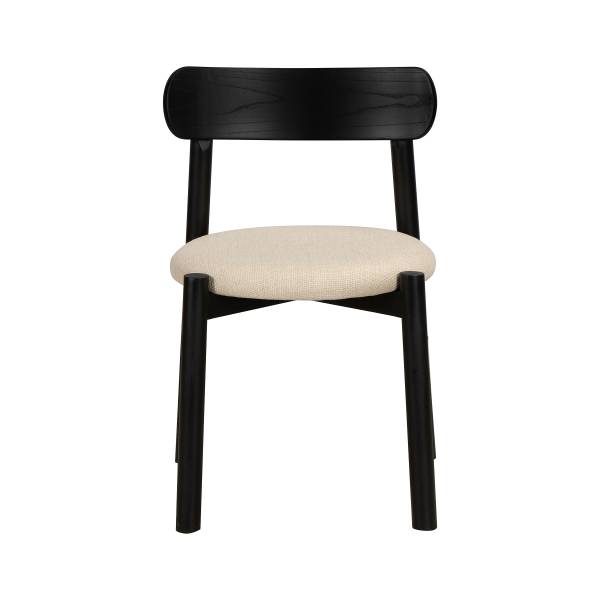 Esszimmerstuhl TARO 2er-Set Beige / Schwarz