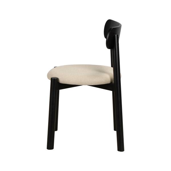 Esszimmerstuhl TARO 2er-Set Beige / Schwarz