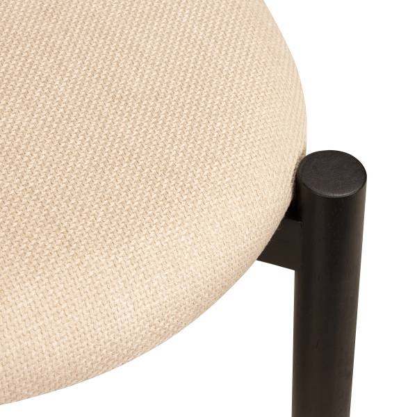 Esszimmerstuhl TARO 2er-Set Beige / Schwarz