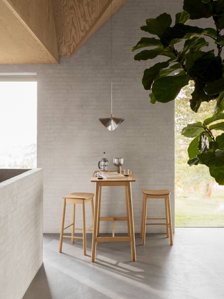 Barhocker Anggai 2er-Set Holz - Massivholz - 44 x 77 x 40 cm