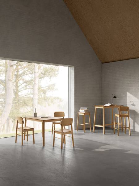 Barhocker Anggai 2er-Set Holz - Massivholz - 44 x 77 x 40 cm